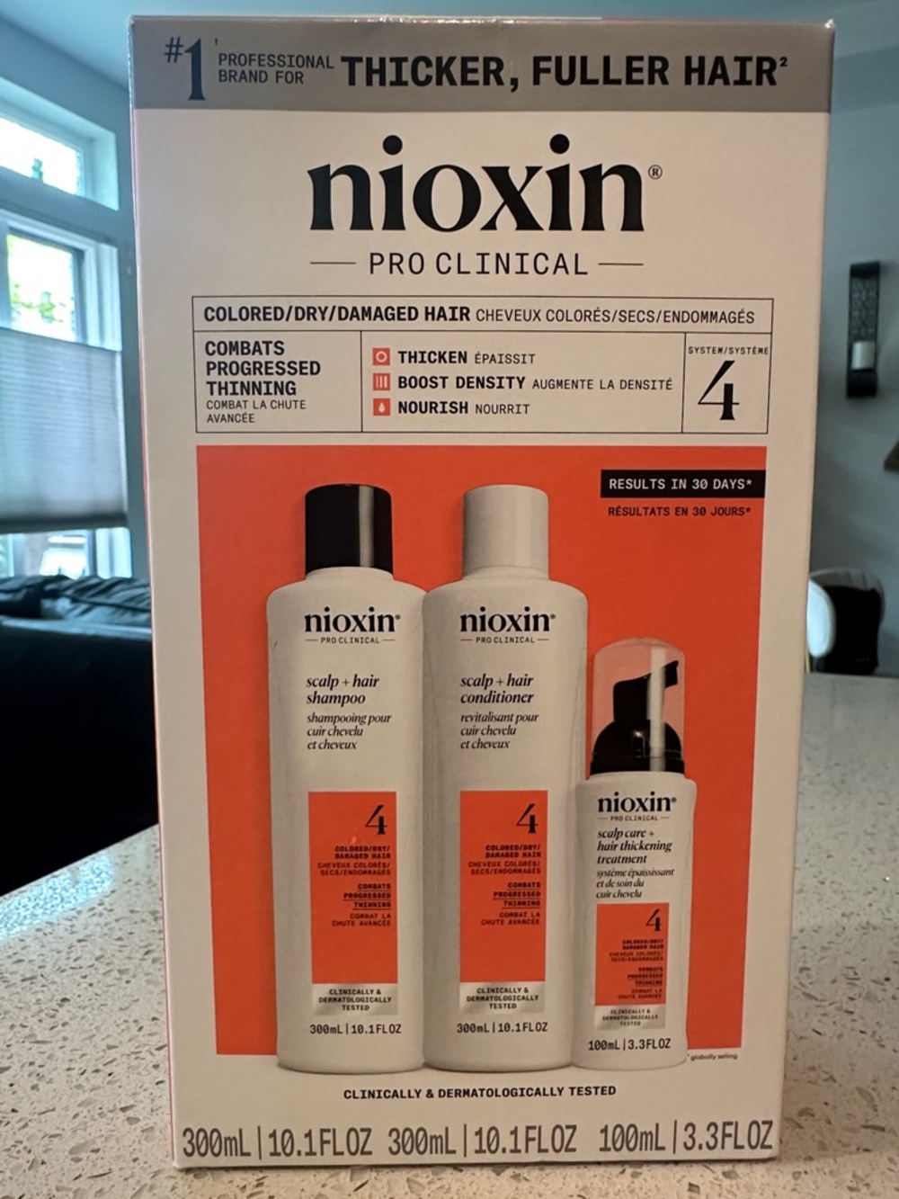 Nioxin Pro Clinical System 4 Scalp + Hair Set - White & Orange